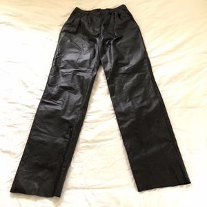 Siena NY Vintage Leather Pants Size 8 Black